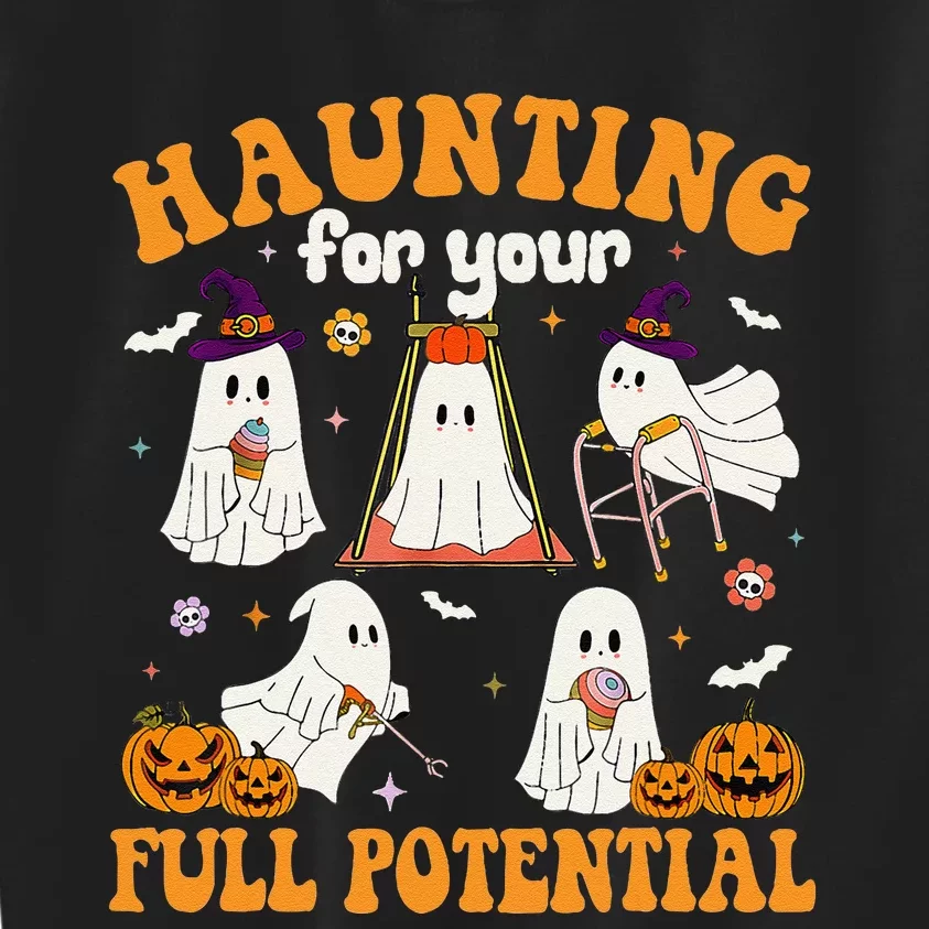 Occupational Therapy Haunting Your Full Potential Halloween Kids Sweatshirt