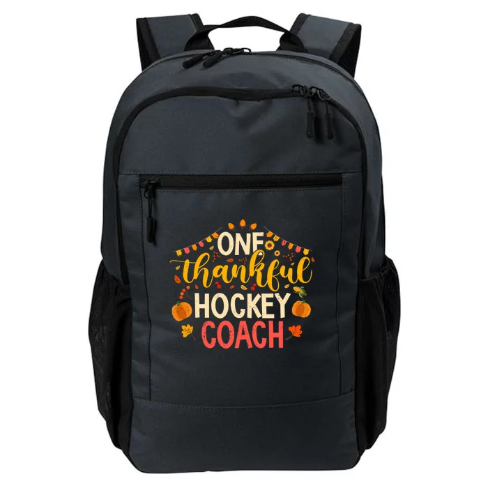 One Thankful Hockey Coach Thanksgiving Cute Fall Cute Gift Daily Commute Backpack