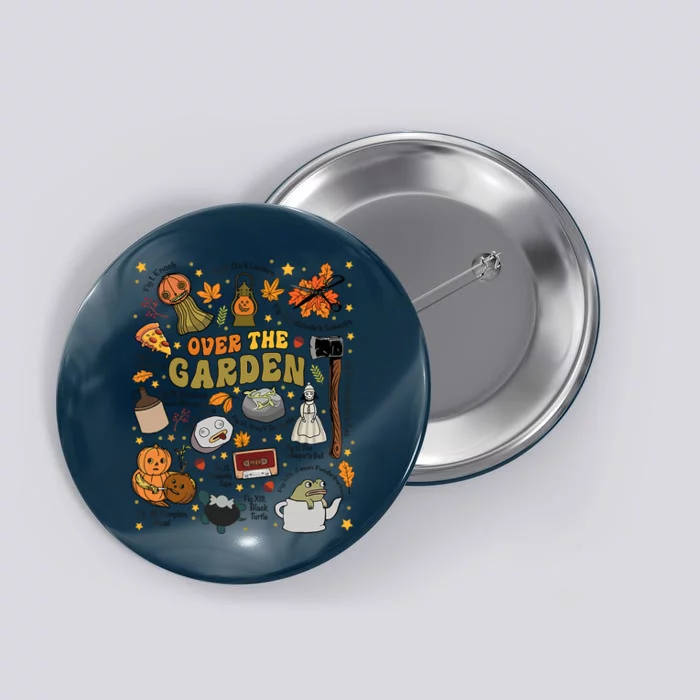 Over The Halloween Garden Wall Pumpkin Fall Thanksgiving Button