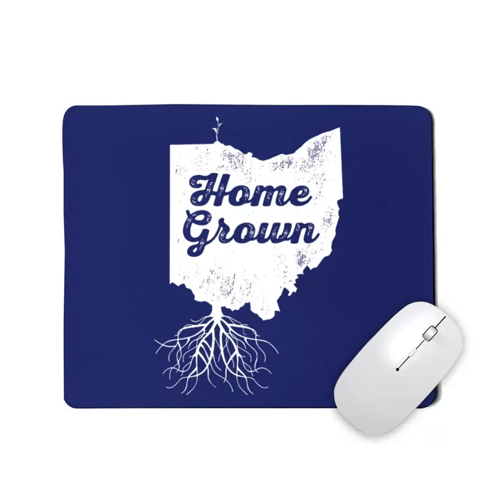 Ohio T Home Grown Roots Oh State Pride Mousepad