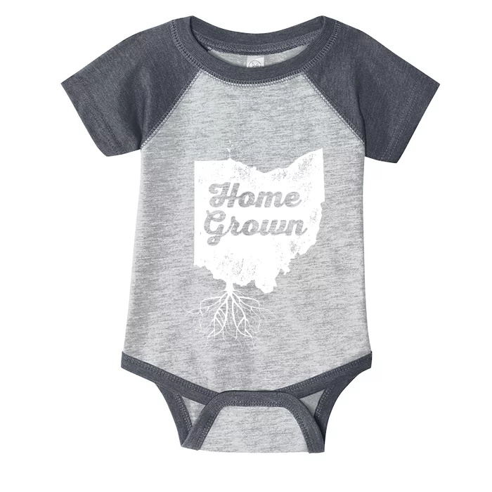 Ohio T Home Grown Roots Oh State Pride Infant Baby Jersey Bodysuit