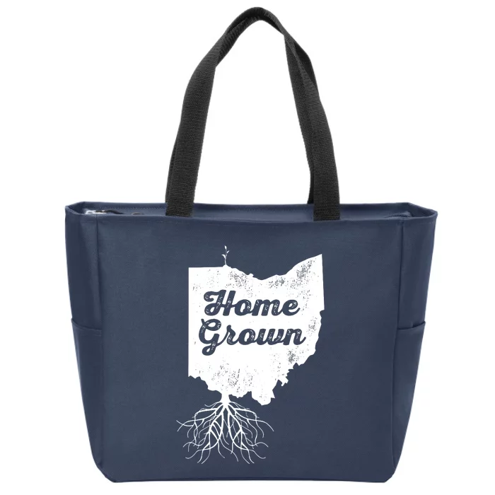 Ohio T Home Grown Roots Oh State Pride Zip Tote Bag