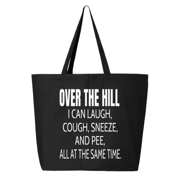 Over The Hill Funny Old People Joke Gag Gift 25L Jumbo Tote