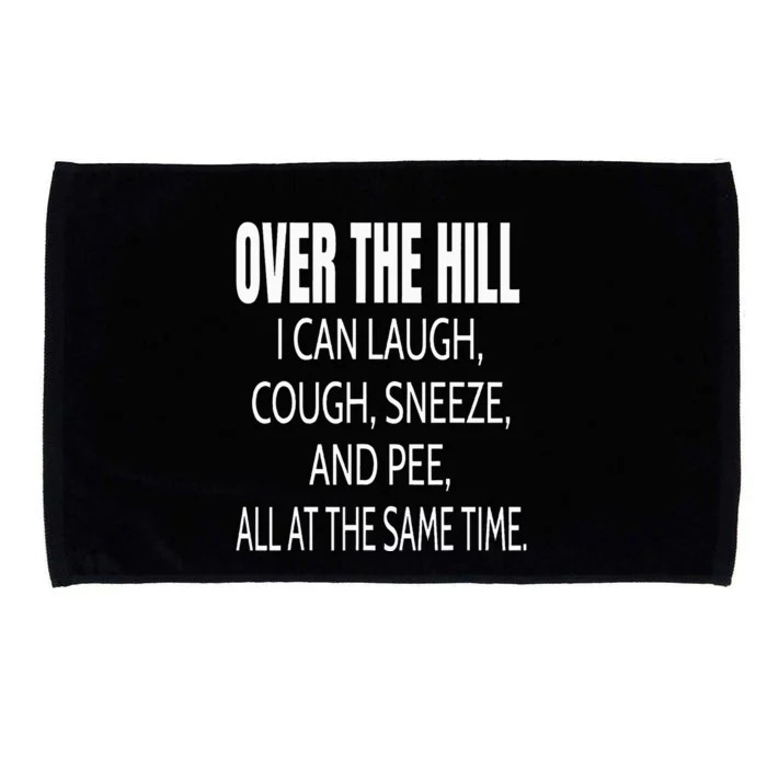 Over The Hill Funny Old People Joke Gag Gift Microfiber Hand Towel