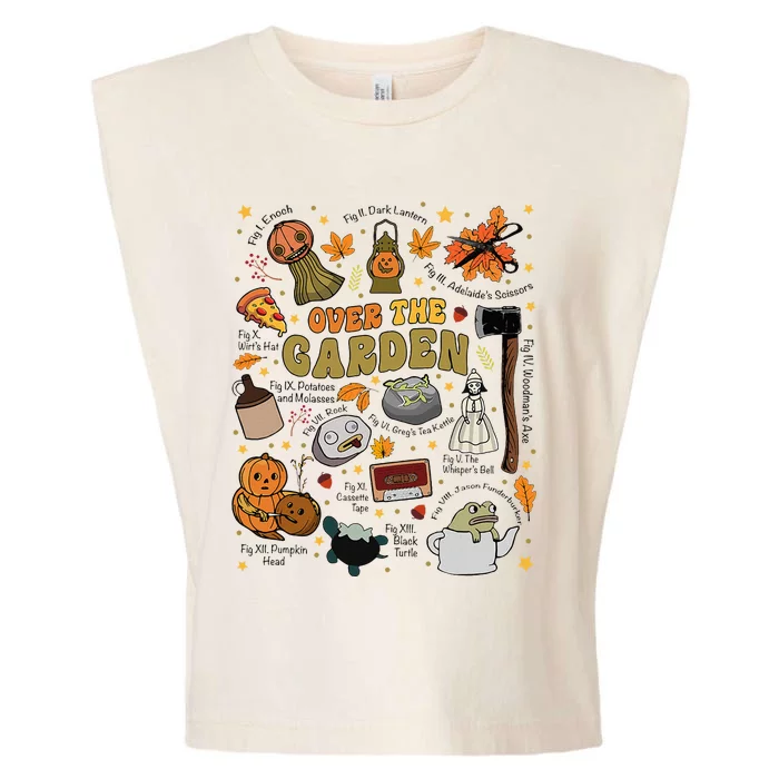 Over The Halloween Garden Wall Pumpkin Fall Thanksgiving Garment-Dyed Women's Muscle Tee