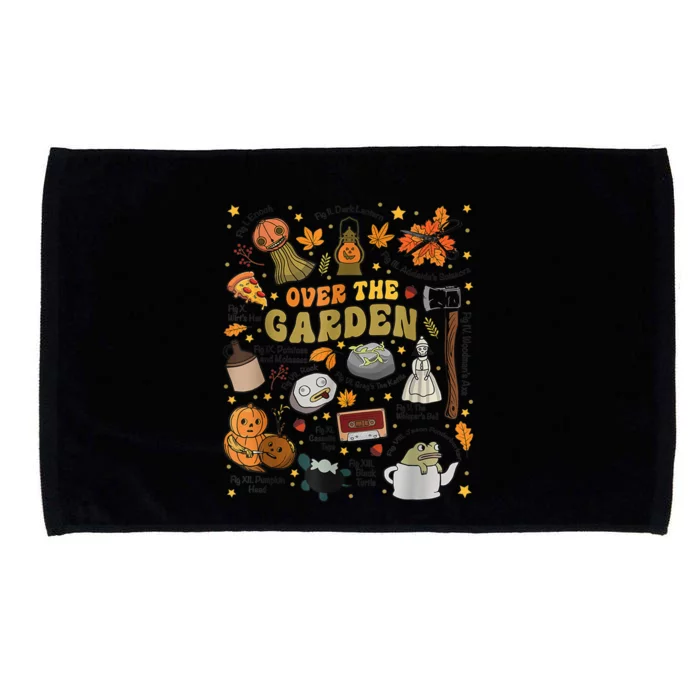 Over The Halloween Garden Wall Pumpkin Fall Thanksgiving Microfiber Hand Towel