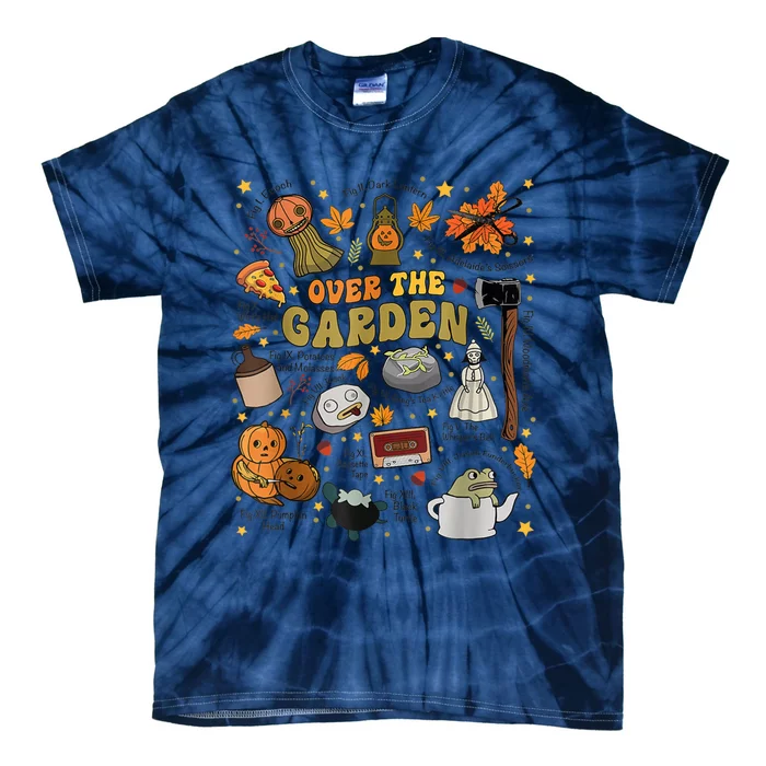 Over The Halloween Garden Wall Pumpkin Fall Thanksgiving Tie-Dye T-Shirt