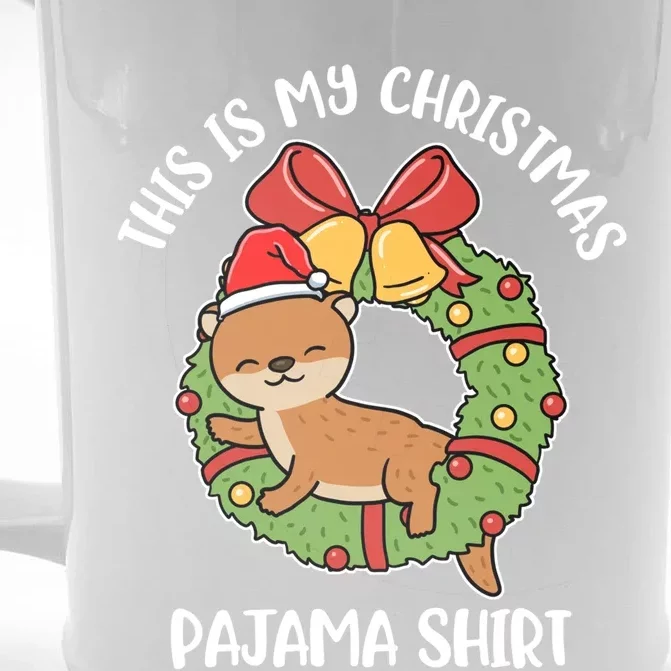 Otter This Is My Christmas Pajama Gift Front & Back Beer Stein