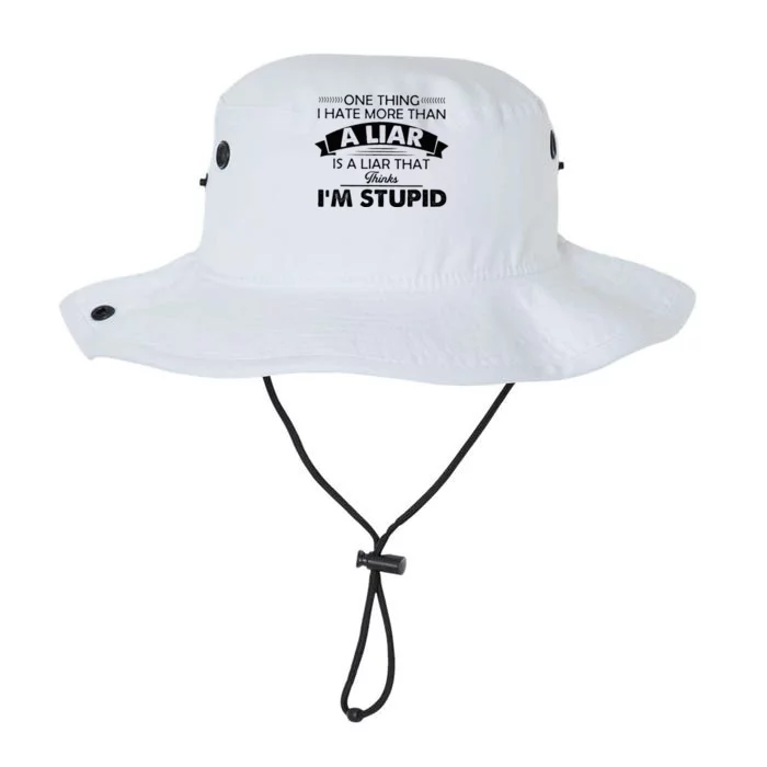 One Thing I Hate More Than A Liar Is A Liar That Thinks Legacy Cool Fit Booney Bucket Hat