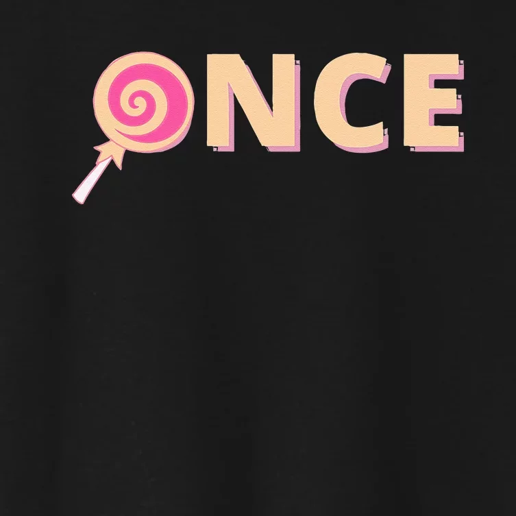 Once Twice Kpop Women's Crop Top Tee