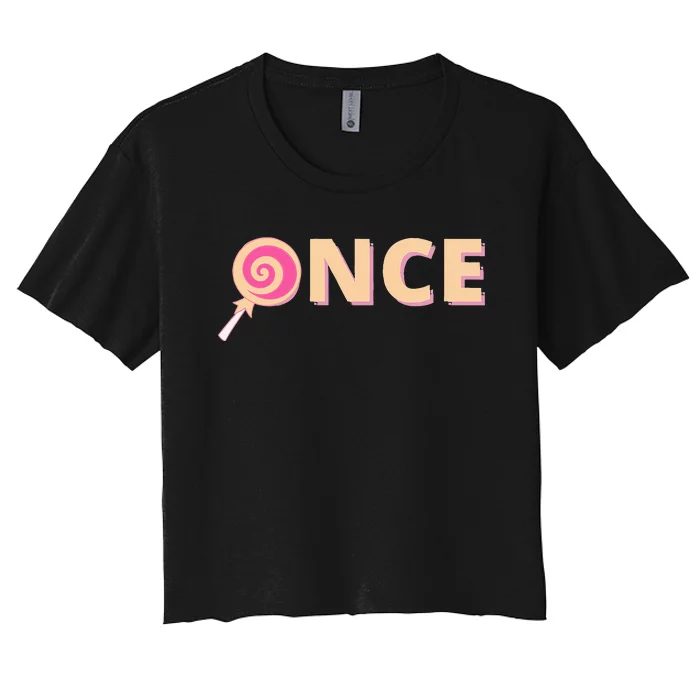 Once Twice Kpop Women's Crop Top Tee