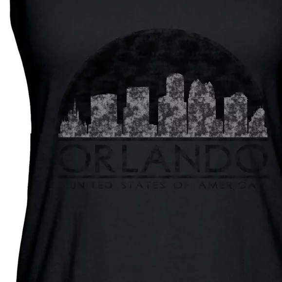 Orlando Texturized Logo Ladies Essential Flowy Tank