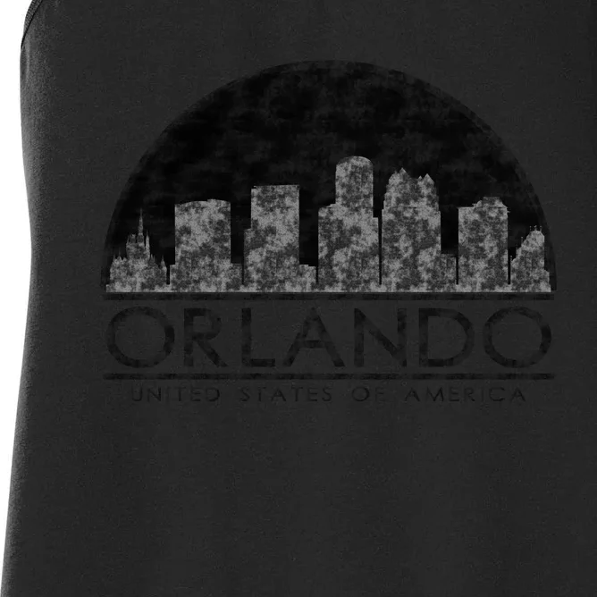 Orlando Texturized Logo Women's Racerback Tank