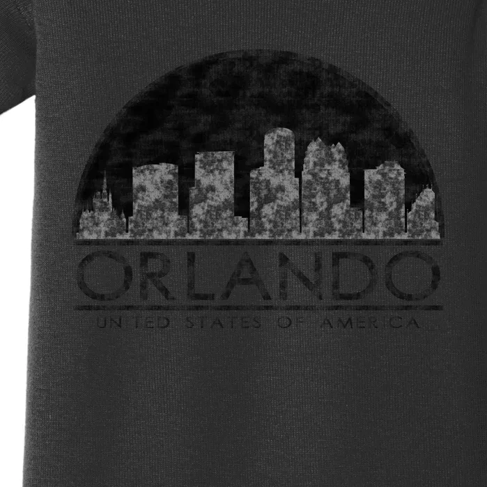 Orlando Texturized Logo Baby Bodysuit