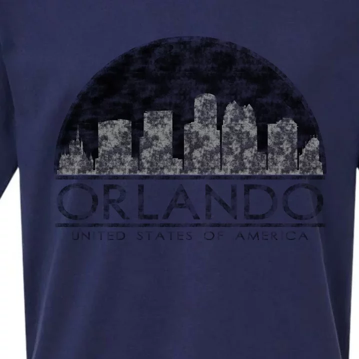 Orlando Texturized Logo Sueded Cloud Jersey T-Shirt