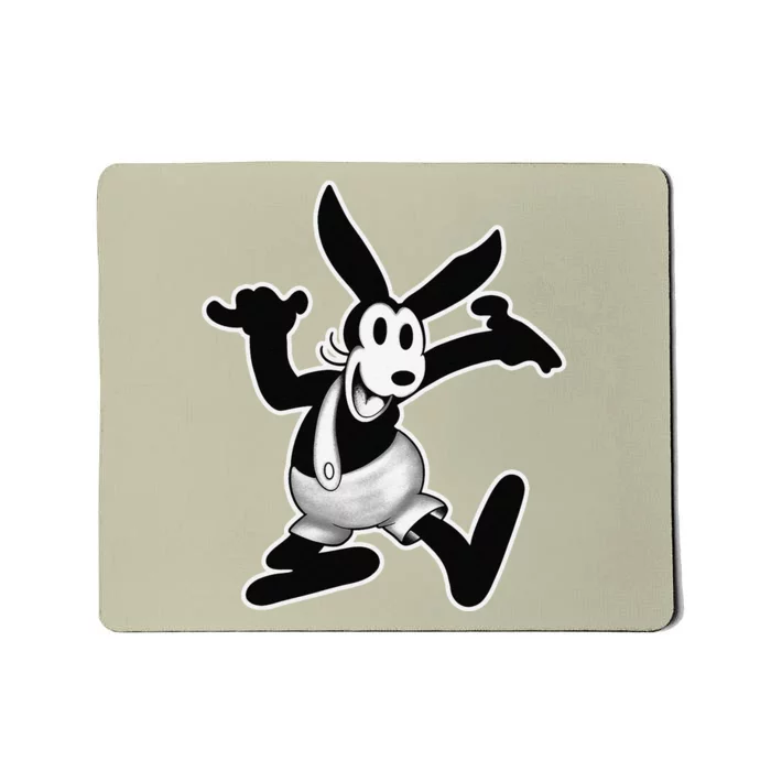 Oswald The Lucky Rabbit Original Vintage Cartoon 1927 Mousepad