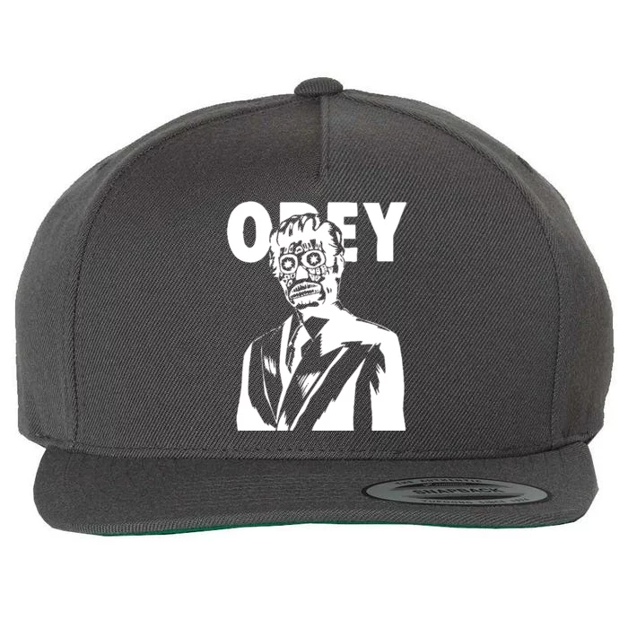 Obey They Live Wool Snapback Cap