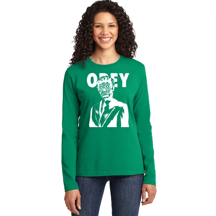 Obey They Live Ladies Long Sleeve Shirt