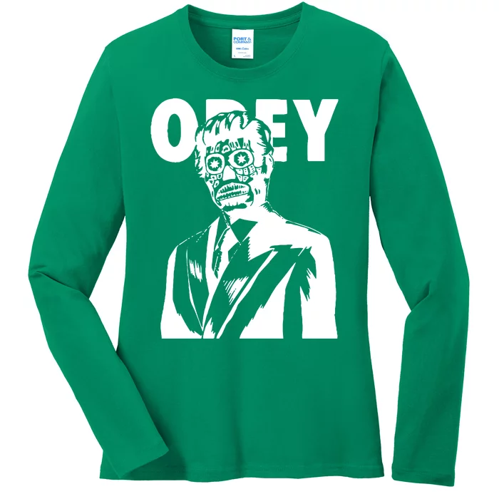 Obey They Live Ladies Long Sleeve Shirt