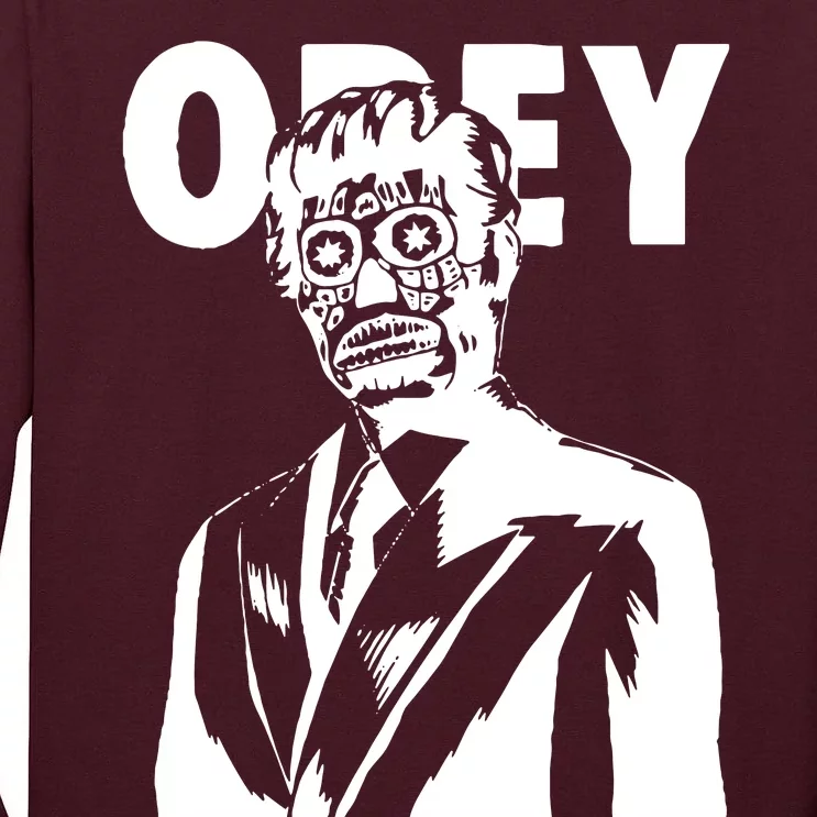 Obey They Live Tall Long Sleeve T-Shirt