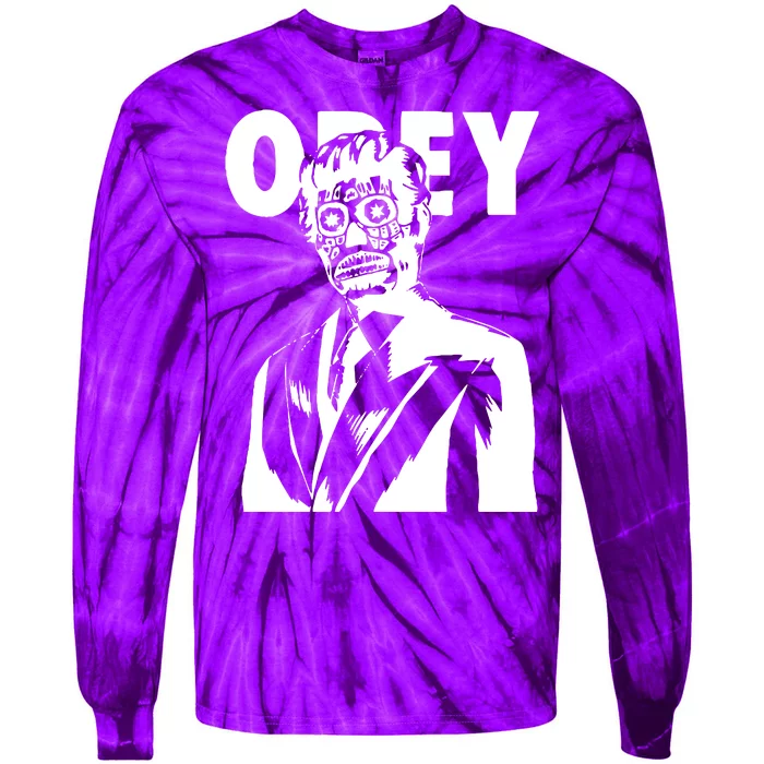 Obey They Live Tie-Dye Long Sleeve Shirt