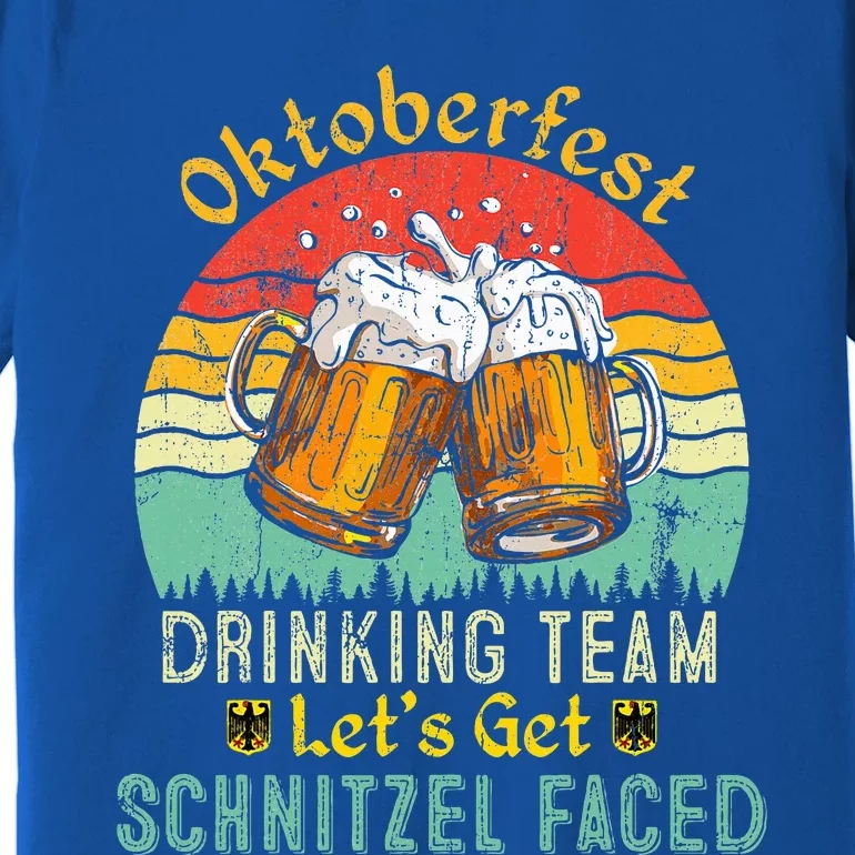 Oktoberfest Team Lets Get Schnitzel Faced German Premium T-Shirt