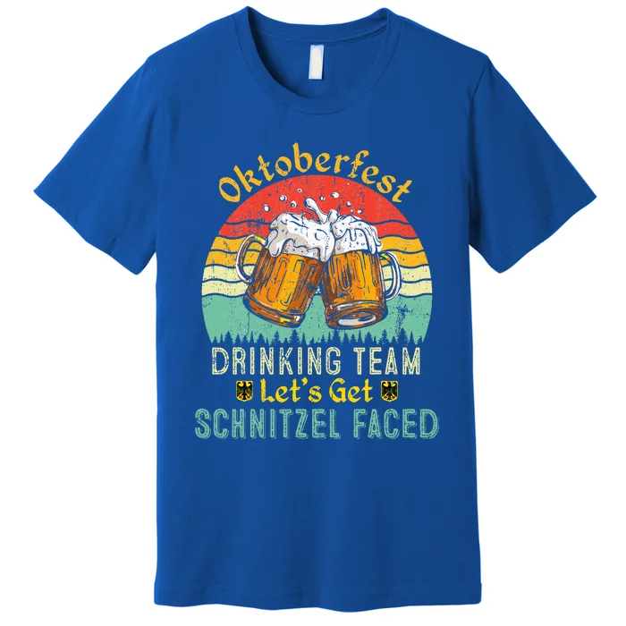 Oktoberfest Team Lets Get Schnitzel Faced German Premium T-Shirt