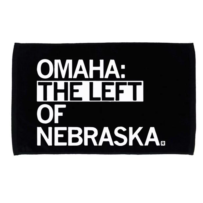 Omaha The Left Of Nebraska Microfiber Hand Towel