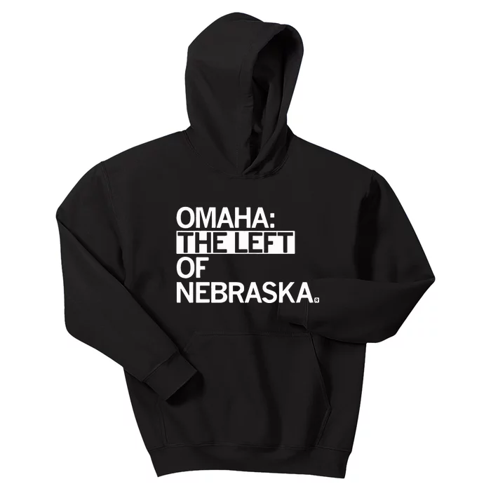 Omaha The Left Of Nebraska Kids Hoodie