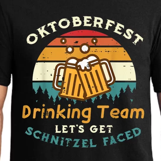 Oktoberfest Team Lets Get Schnitzel Faced German Pajama Set