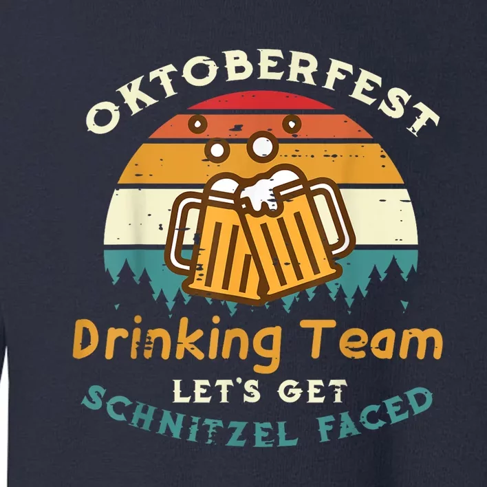 Oktoberfest Team Lets Get Schnitzel Faced German Toddler Sweatshirt