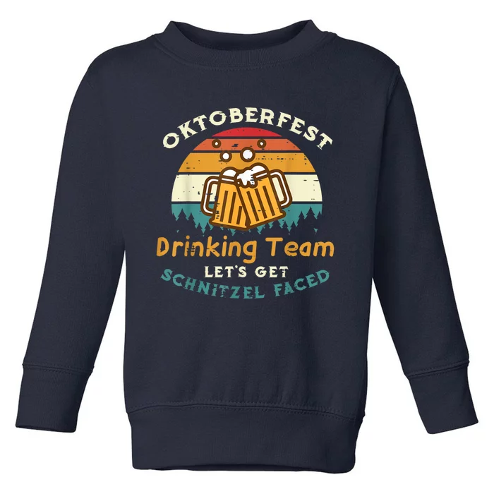 Oktoberfest Team Lets Get Schnitzel Faced German Toddler Sweatshirt