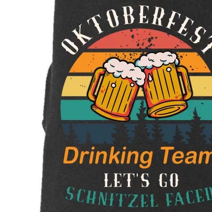 Oktoberfest Team Lets Get Schnitzel Faced Doggie 3-End Fleece Hoodie