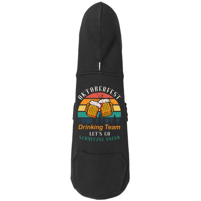 Oktoberfest Team Lets Get Schnitzel Faced Doggie 3-End Fleece Hoodie