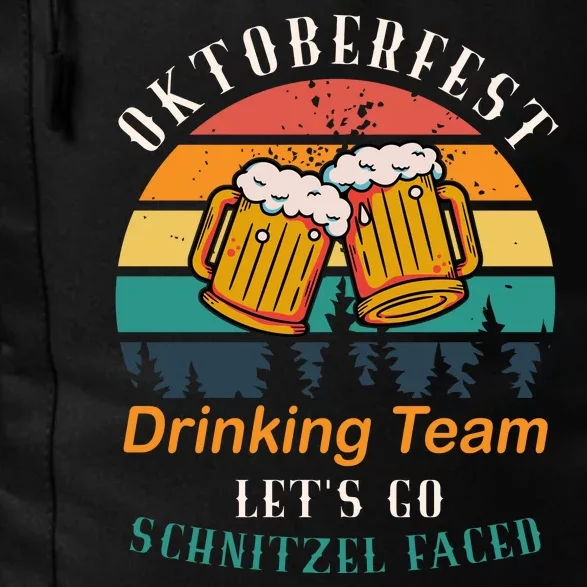 Oktoberfest Team Lets Get Schnitzel Faced Daily Commute Backpack