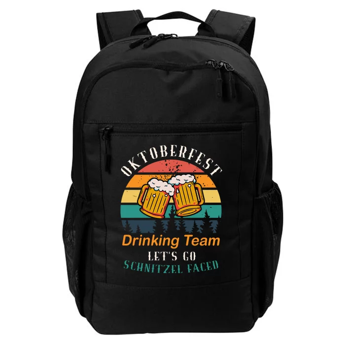 Oktoberfest Team Lets Get Schnitzel Faced Daily Commute Backpack