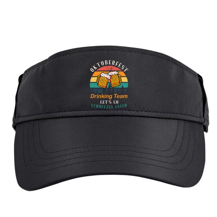 Oktoberfest Team Lets Get Schnitzel Faced Adult Drive Performance Visor