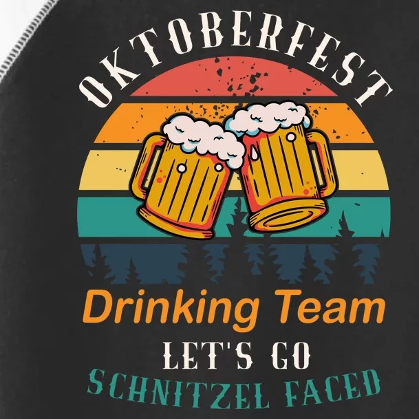 Oktoberfest Team Lets Get Schnitzel Faced Toddler Fine Jersey T-Shirt