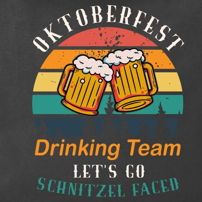 Oktoberfest Team Lets Get Schnitzel Faced Zip Tote Bag