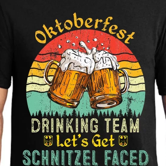 Oktoberfest Team Lets Get Schnitzel Faced German Pajama Set