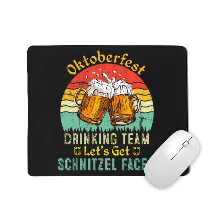 Oktoberfest Team Lets Get Schnitzel Faced German Mousepad