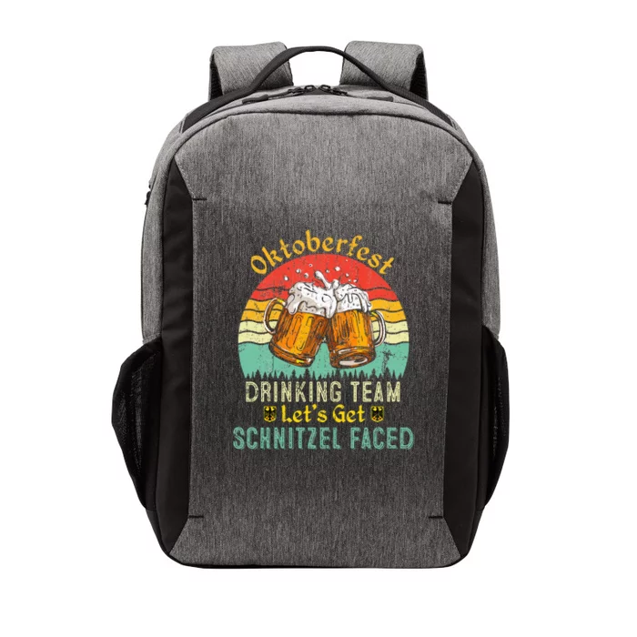 Oktoberfest Team Lets Get Schnitzel Faced German Vector Backpack