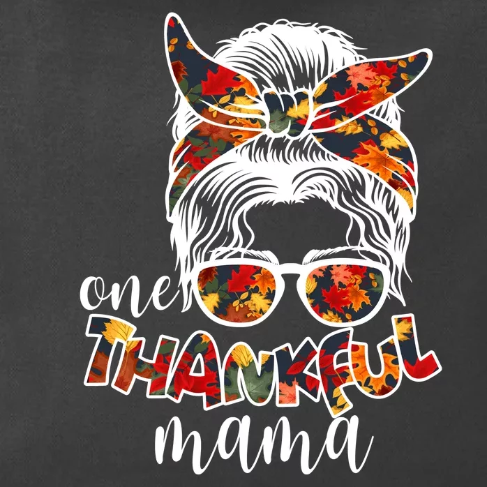 One Thankful Mama Fall Hair Bun Zip Tote Bag