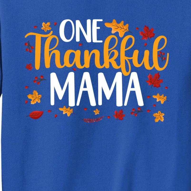 One Thankful Mama Thanksgiving Family Matching Turkey Great Gift Sweatshirt