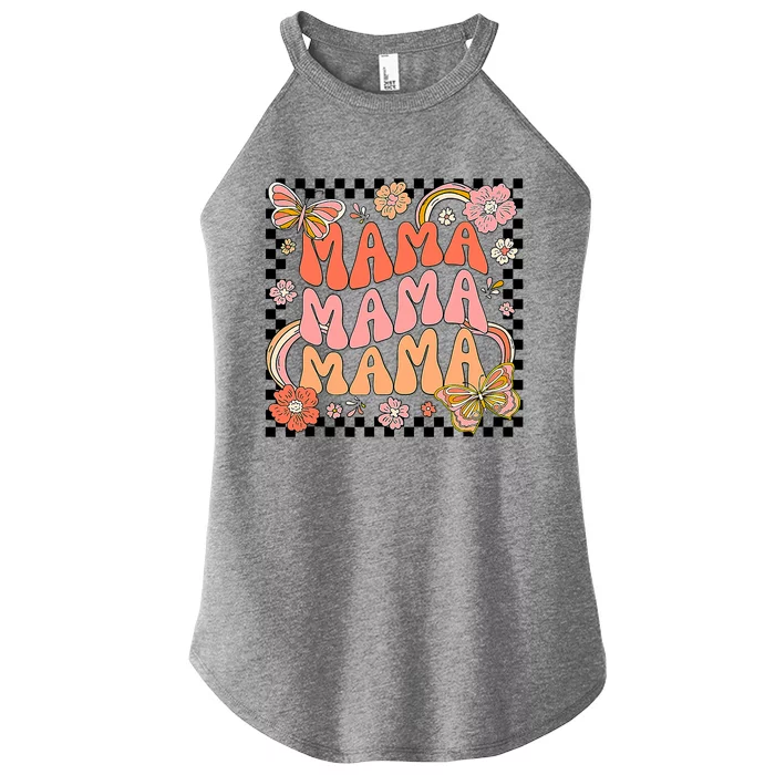 One Thankful Mama Leopard Fall Cute Thanksgiving Women’s Perfect Tri Rocker Tank