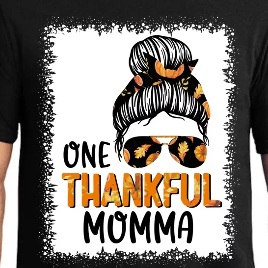 One Thankful Momma Fall Appreciation Gift Pajama Set