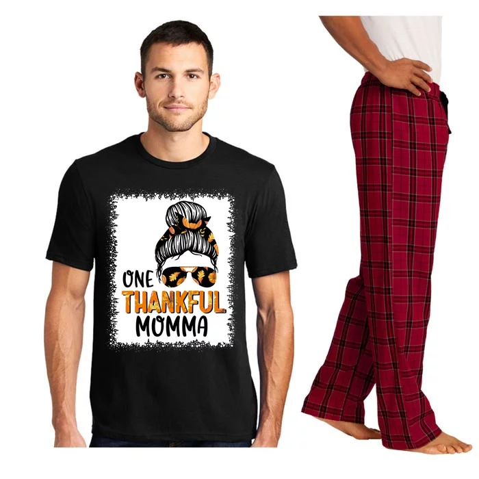 One Thankful Momma Fall Appreciation Gift Pajama Set