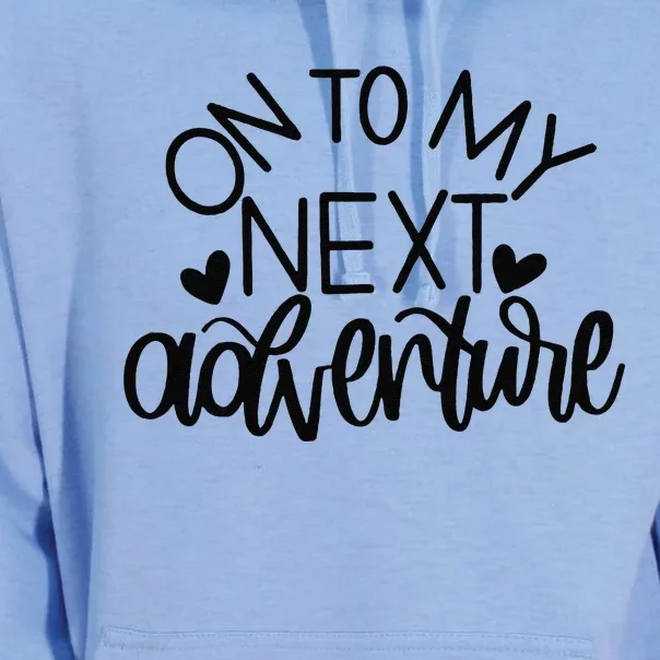 On To My Next Funny Adventure Summer Funny Unisex Surf Hoodie