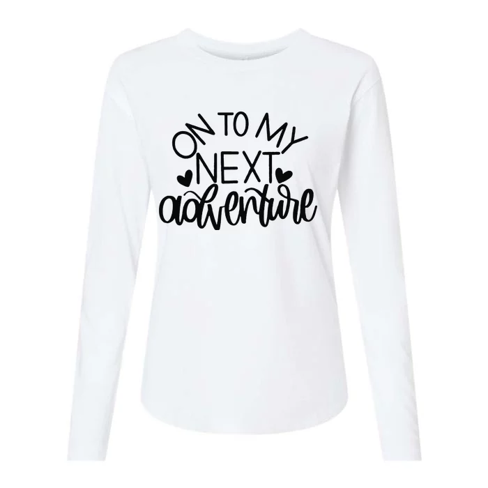 On To My Next Funny Adventure Summer Funny Womens Cotton Relaxed Long Sleeve T-Shirt