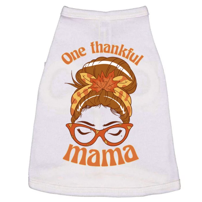 One Thankful Mama Autumn Festive Hair Bun Doggie Tank